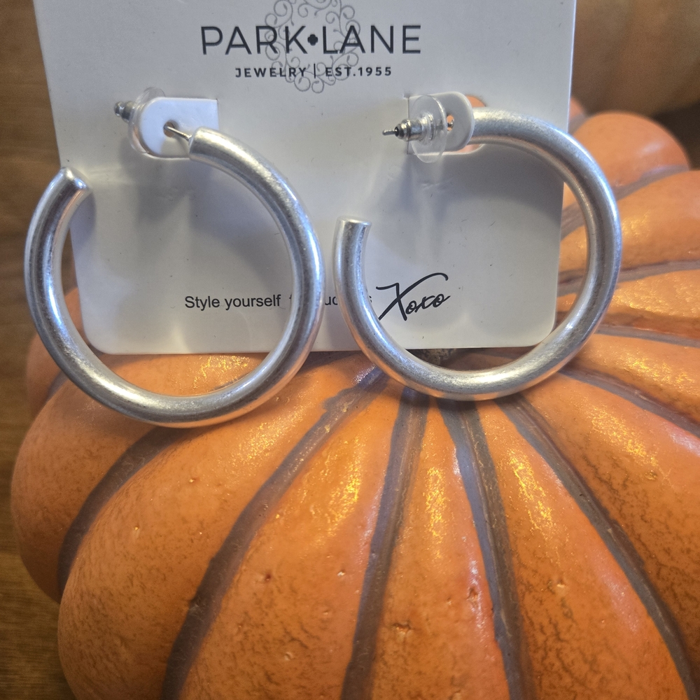 Park Lane Silver Hoop Earrings